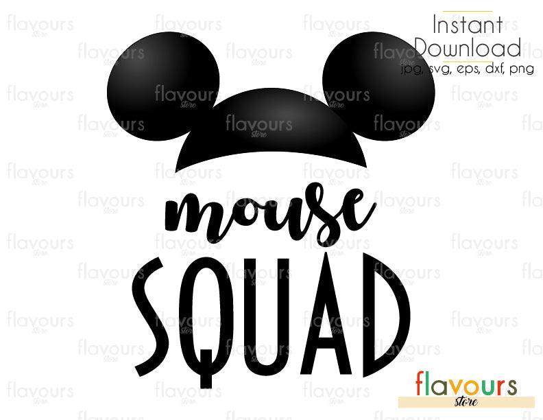 Mouse Squad - Cuttable Design Files (Svg, Eps, Dxf, Png, Jpg) For Silhouette and Cricut - FlavoursStore