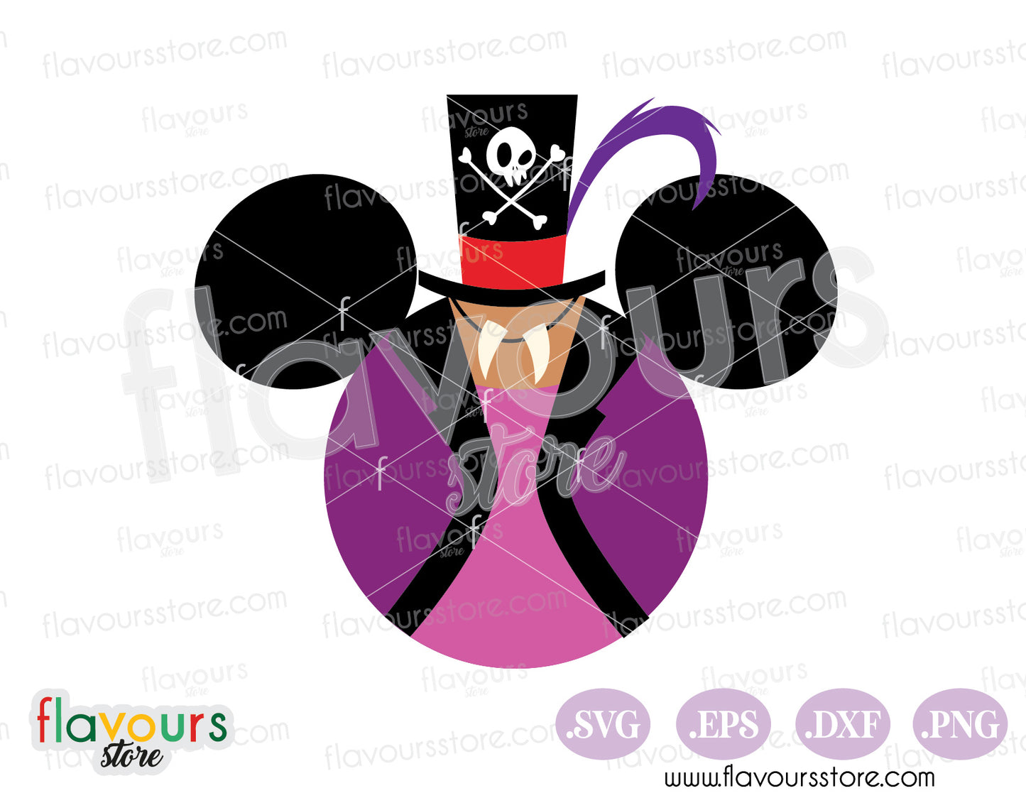Dr Facilier Mickey Ears SVG