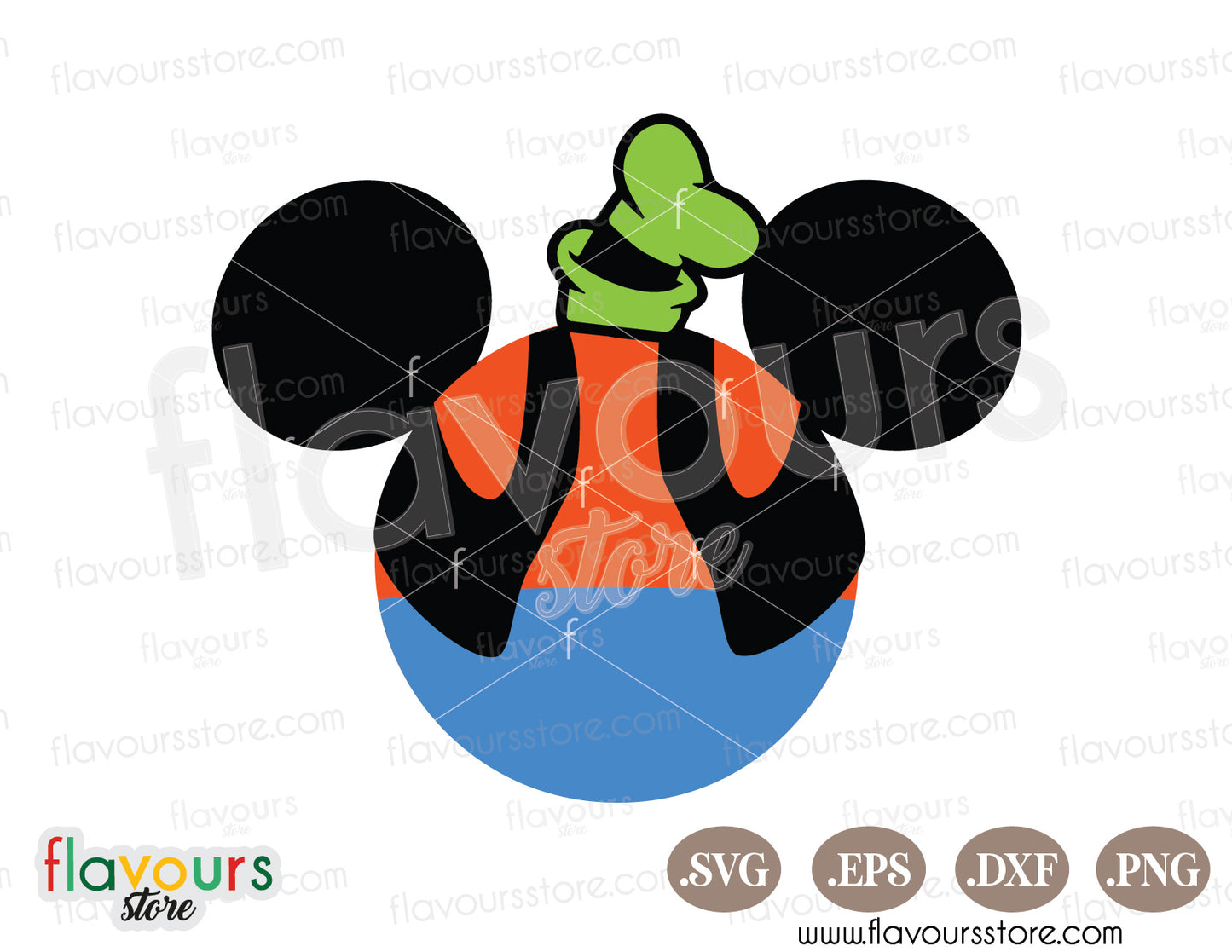 Goofy Ears, Disney Characters SVG Cut File