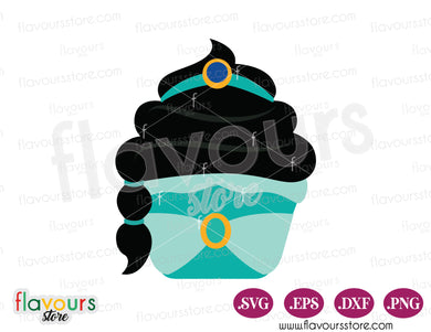 Princess Jasmine, Disney Princess Cupcakes SVG Cut File