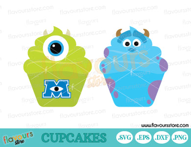 Mike-and-Sully-Disney-Cupcakes-Monster-Inc-svg-Disney-Movie