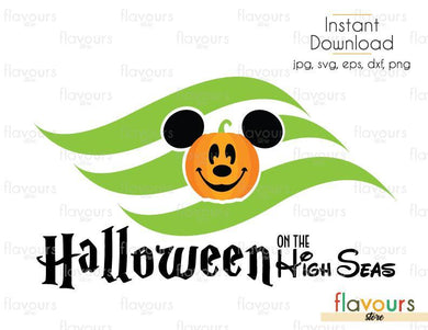 Halloween On The High Sea Mickey Pumpkin - SVG Cut File - FlavoursStore