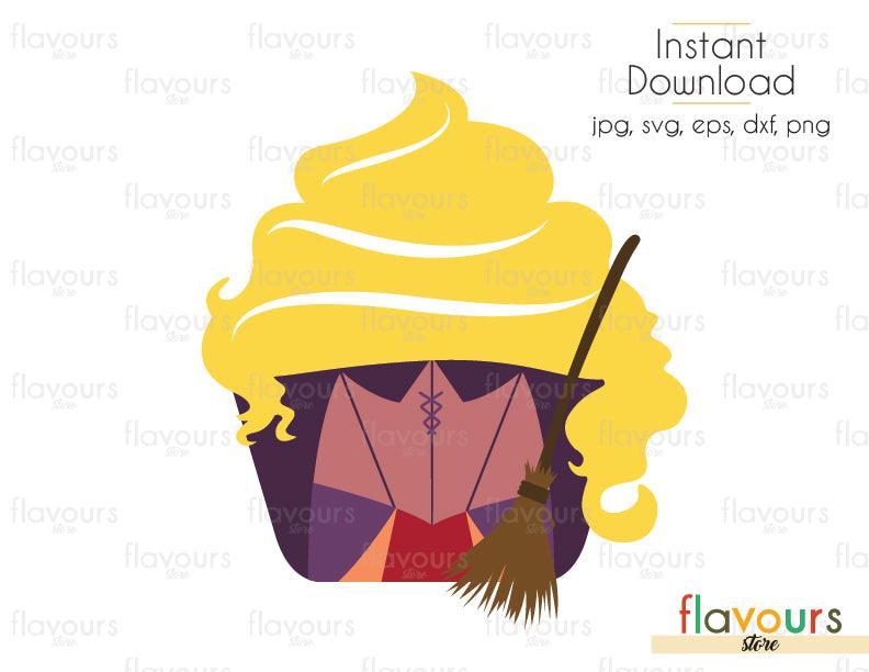 Sarah Sanderson Cupcake - Sanderson Sisters - Cuttable Design Files (Svg, Eps, Dxf, Png, Jpg) For Silhouette and Cricut - FlavoursStore