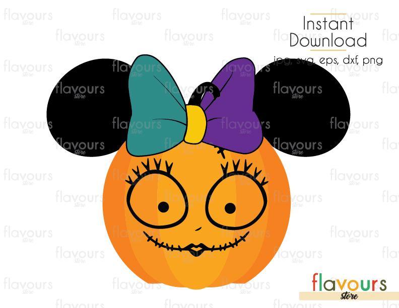 Sally Pumpkin - Cuttable Design Files (Svg, Eps, Dxf, Png, Jpg) For Silhouette and Cricut - FlavoursStore