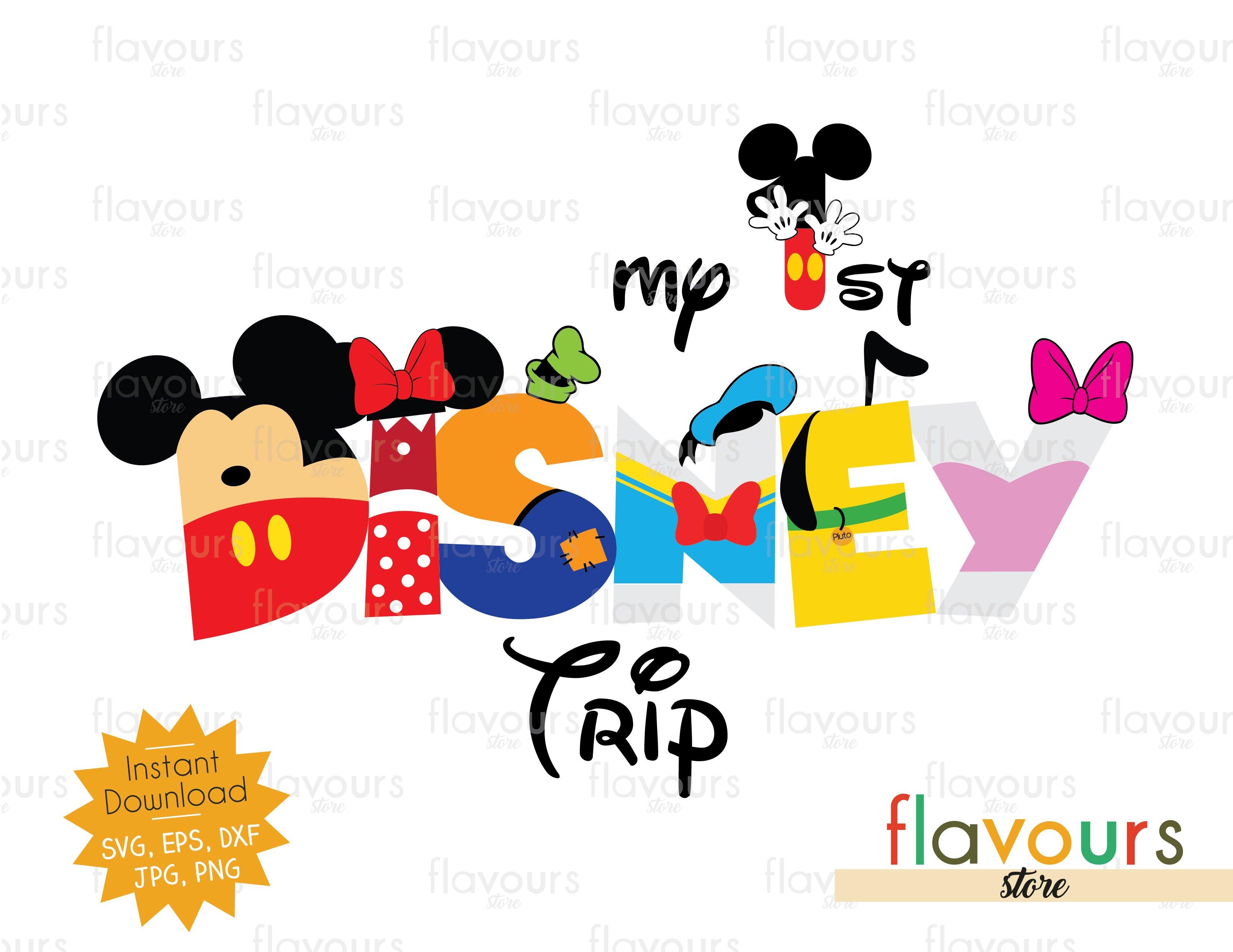 Mickey Mouse Silhouette My First Disney Trip Svg, Mickey Svg, Svg