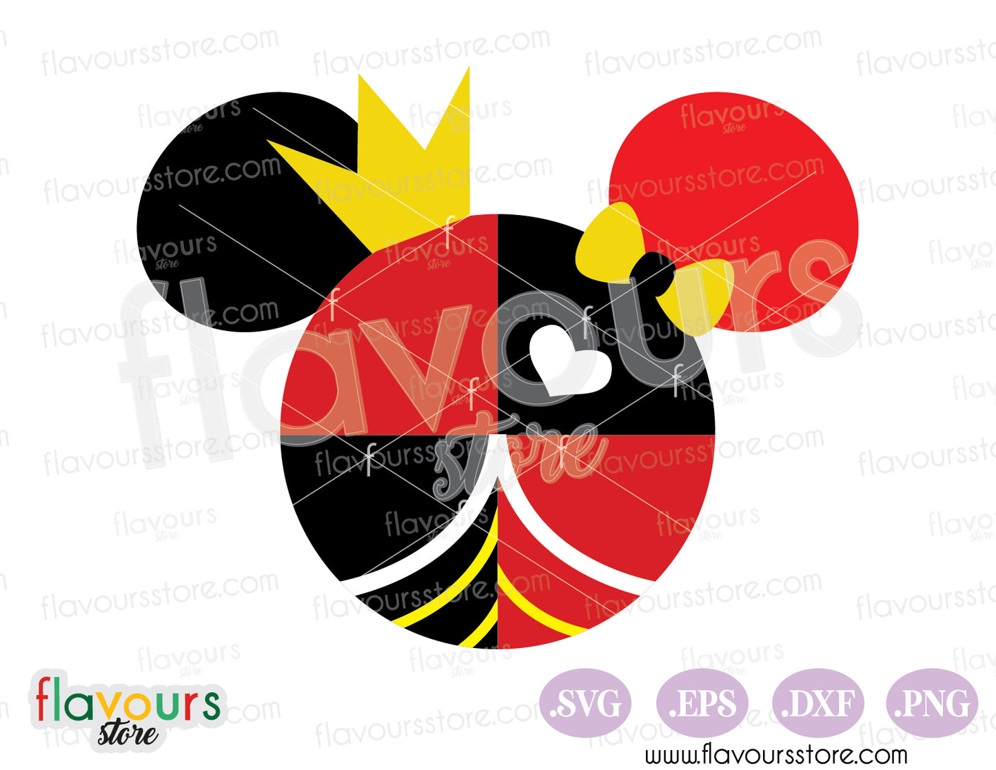 Queen of Hearts Ears, Alice in Wonderland Ears SVG Cut File