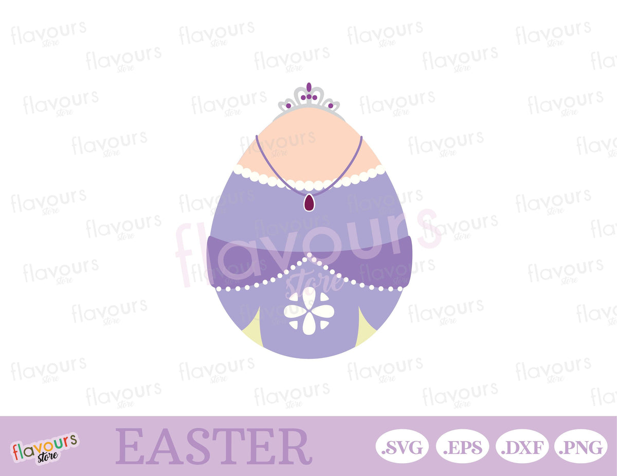 Sofia Easter Egg, Disney Easter SVG Cut Files FlavoursStore
