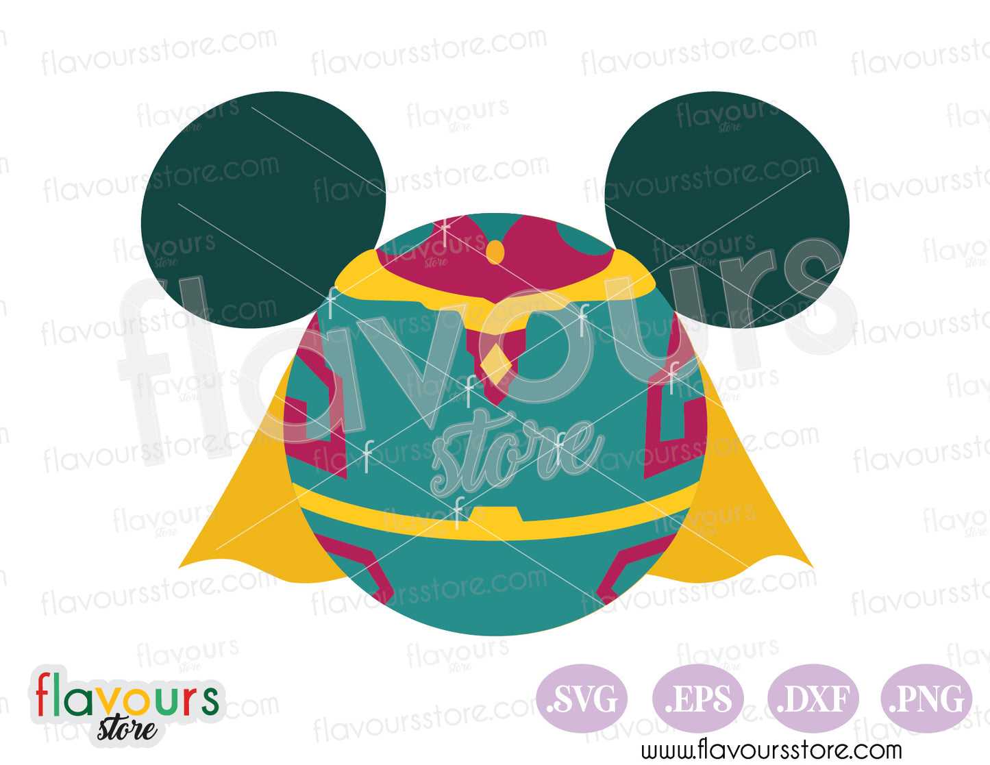 Vision Mouse Head Ears SVG