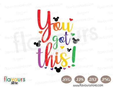 Disney Mickey Mouse Head Pride Month SVG