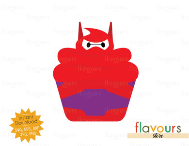 Baymax Cupcake - SVG Cut File - FlavoursStore