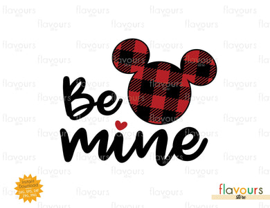 Be Mine Buffalo Mickey Ears - SVG Cut File - FlavoursStore