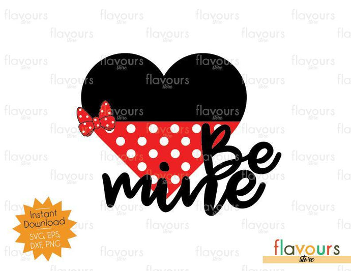 Be Mine Minnie Heart - SVG Cut File - FlavoursStore