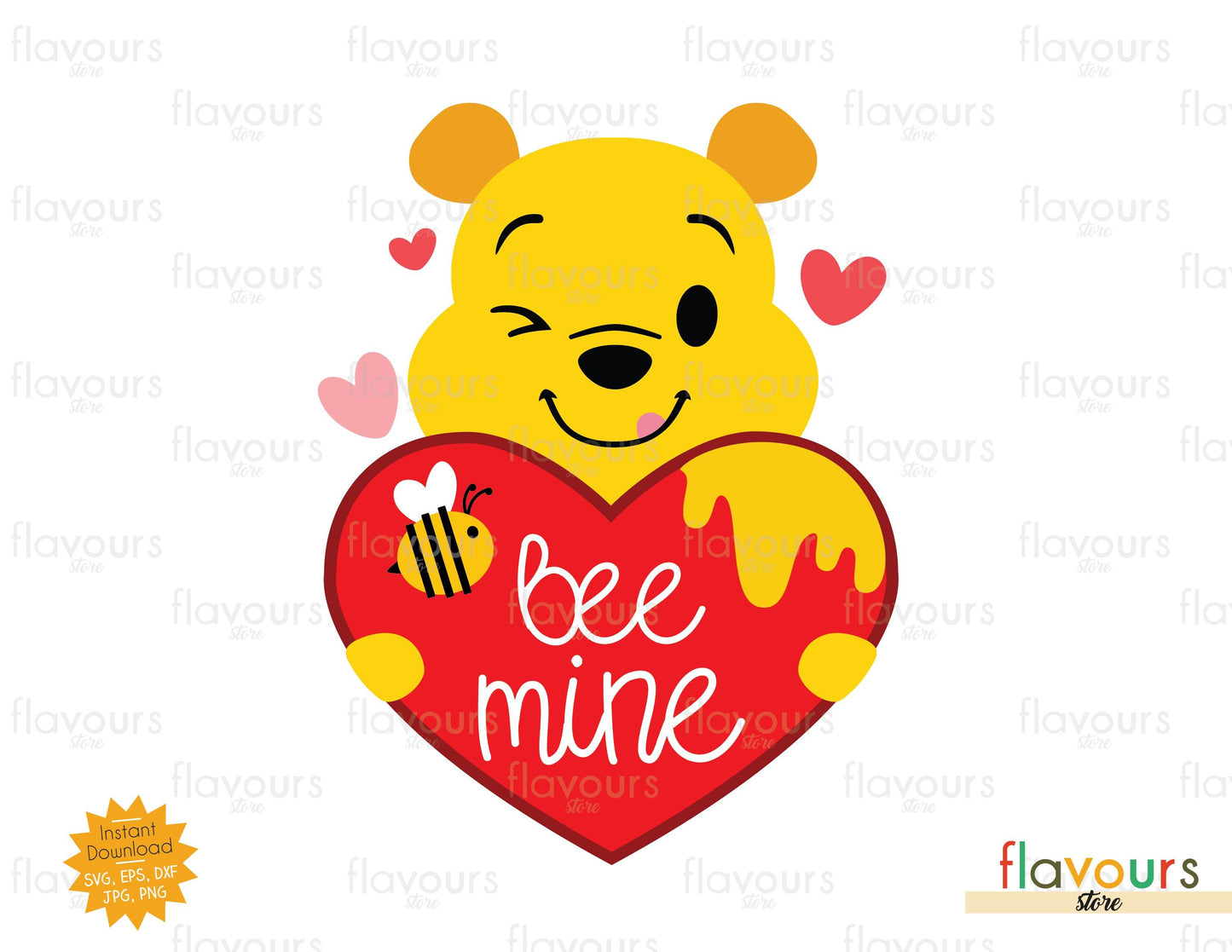 Bee Mine - Pooh - SVG Cut File - FlavoursStore
