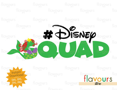 Disney Squad - Ariel Inspired - Instant Download - SVG File - FlavoursStore