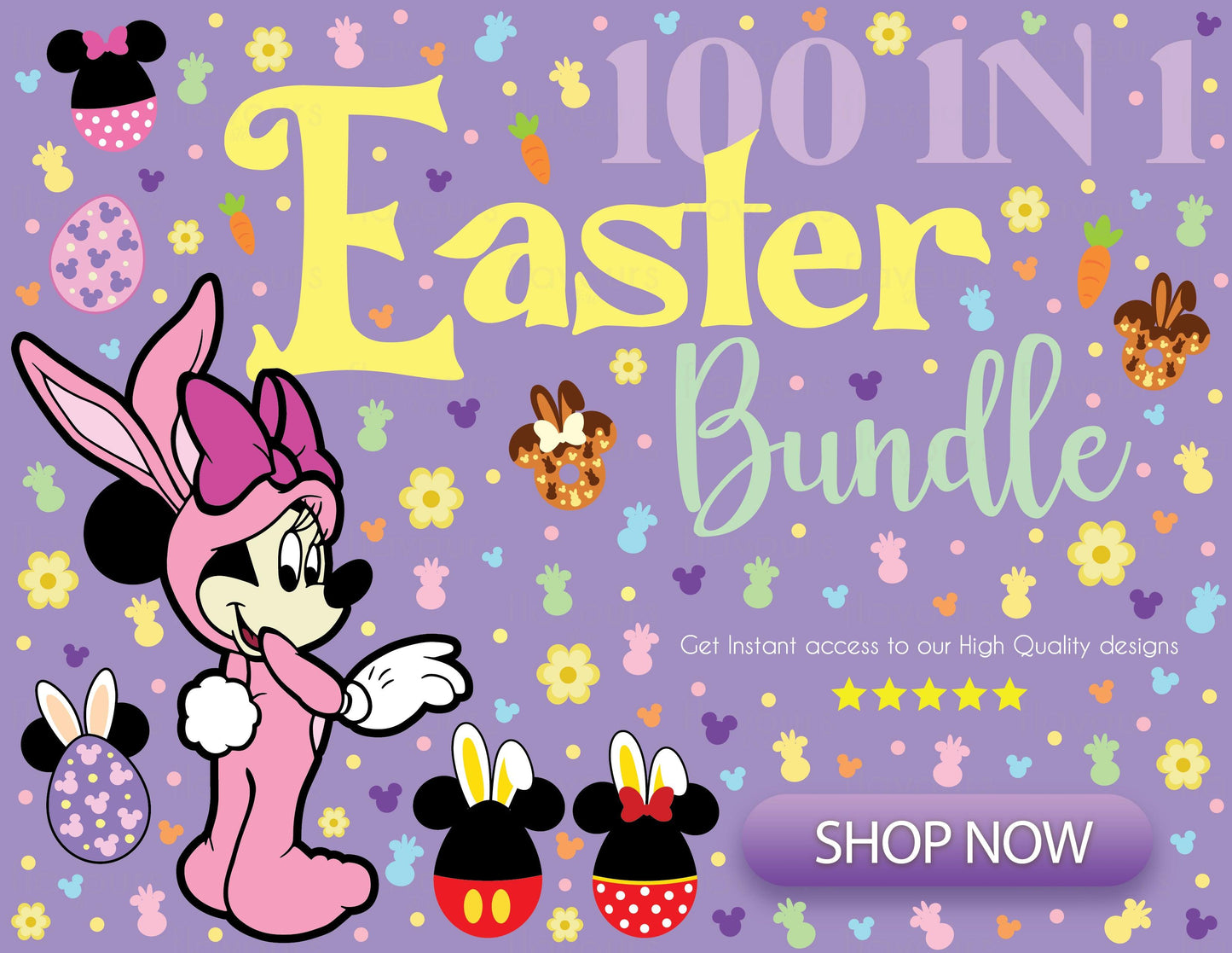 Disney Mickey Minnie Easter Bundle SVG - FlavoursStore