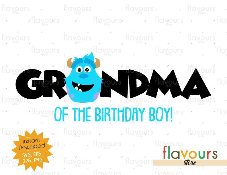 monsters inc grandma Grandma of the Birthday Boy - Sulley Monsters Inc - Instant Download