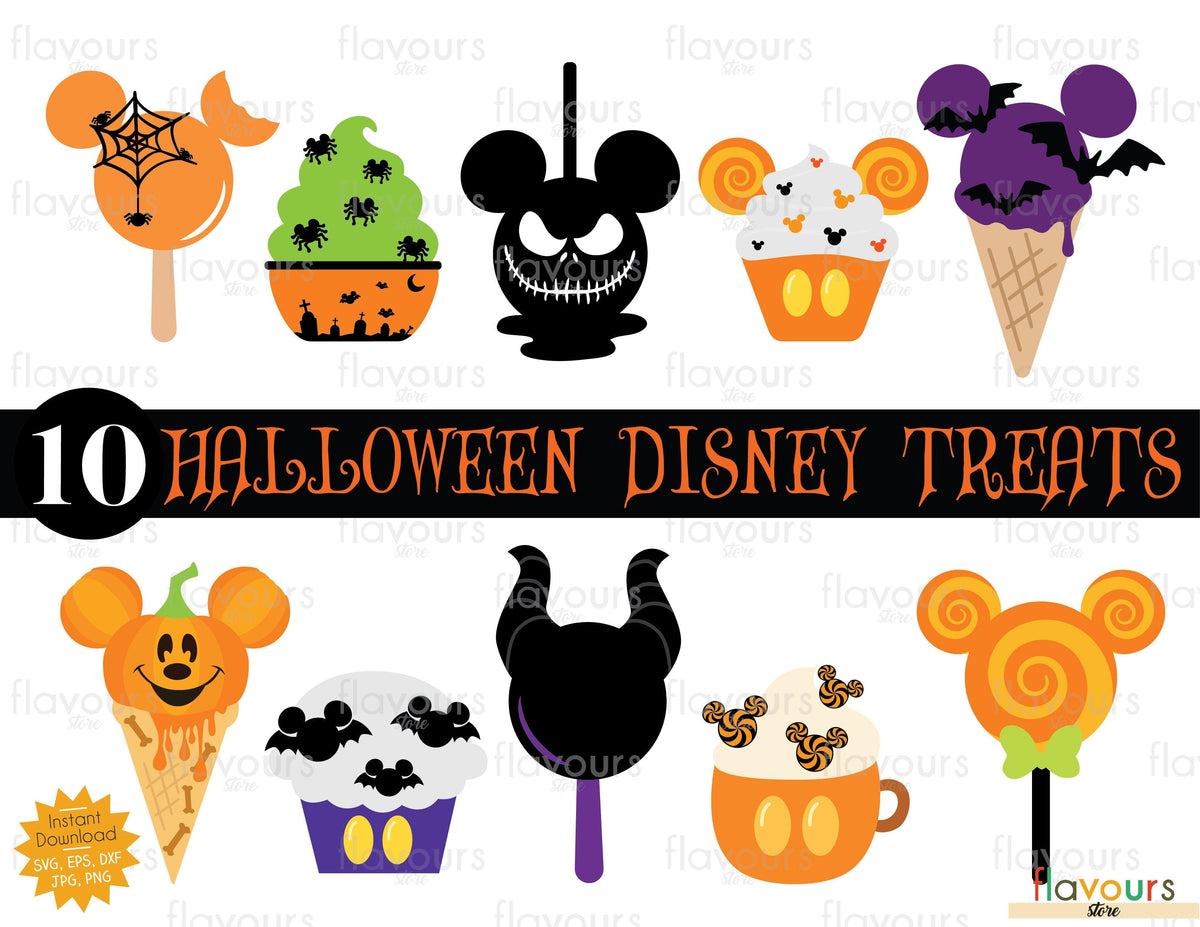 Halloween Disney Treats Bundle SVG Cut File FlavoursStore