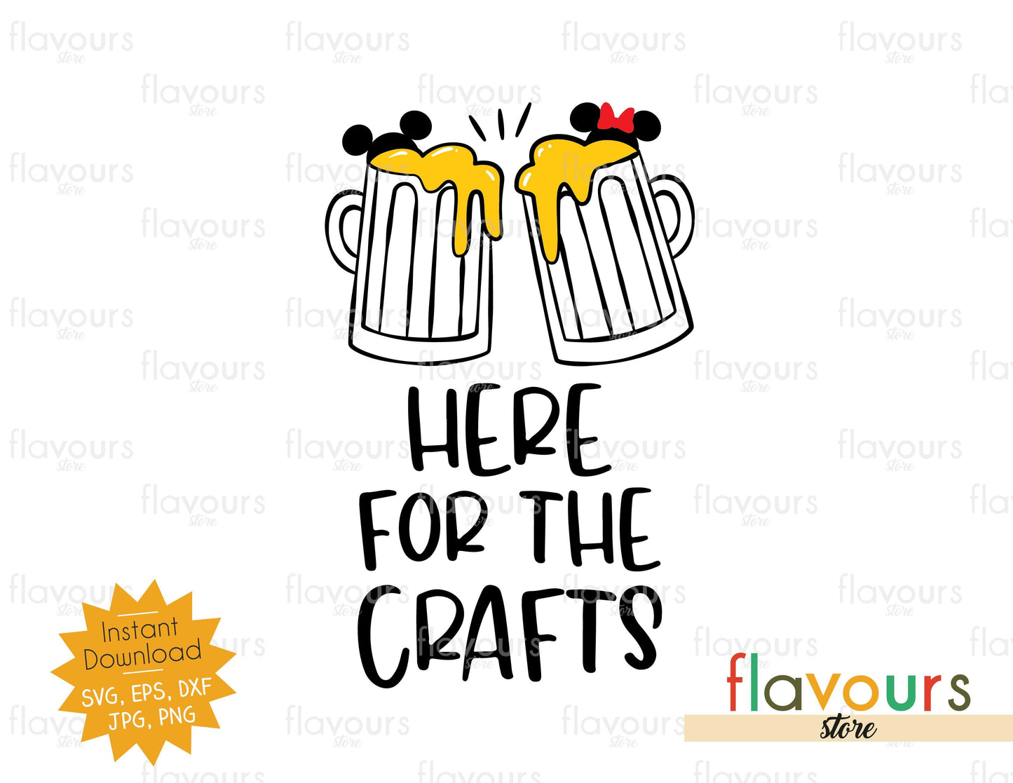 Here for the Crafts - Disney Epcot - SVG Cut File - FlavoursStore