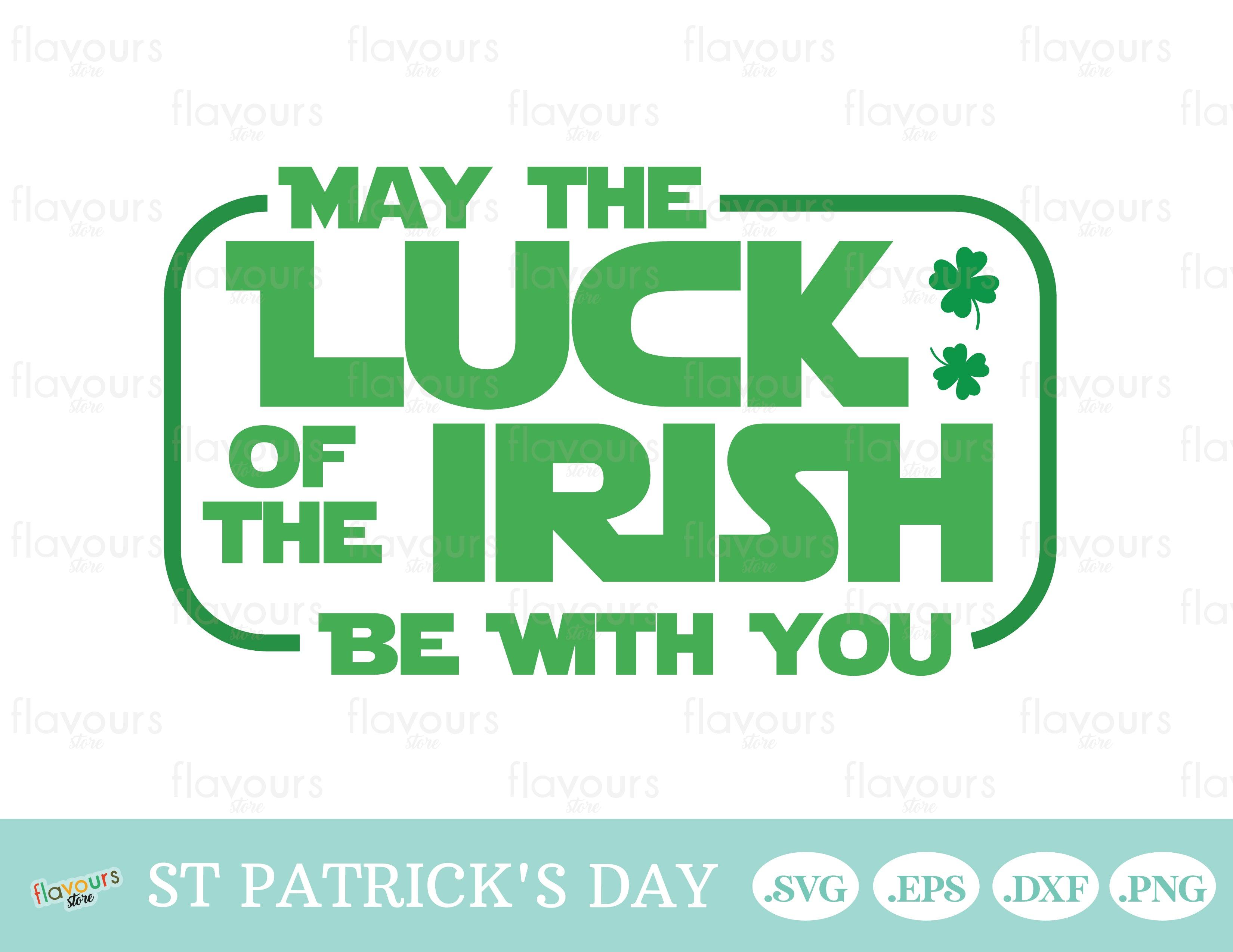 May the luck of the Irish always be with you - hand drawn vector