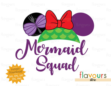 Mermaid Squad Ears - SVG Cut File - FlavoursStore