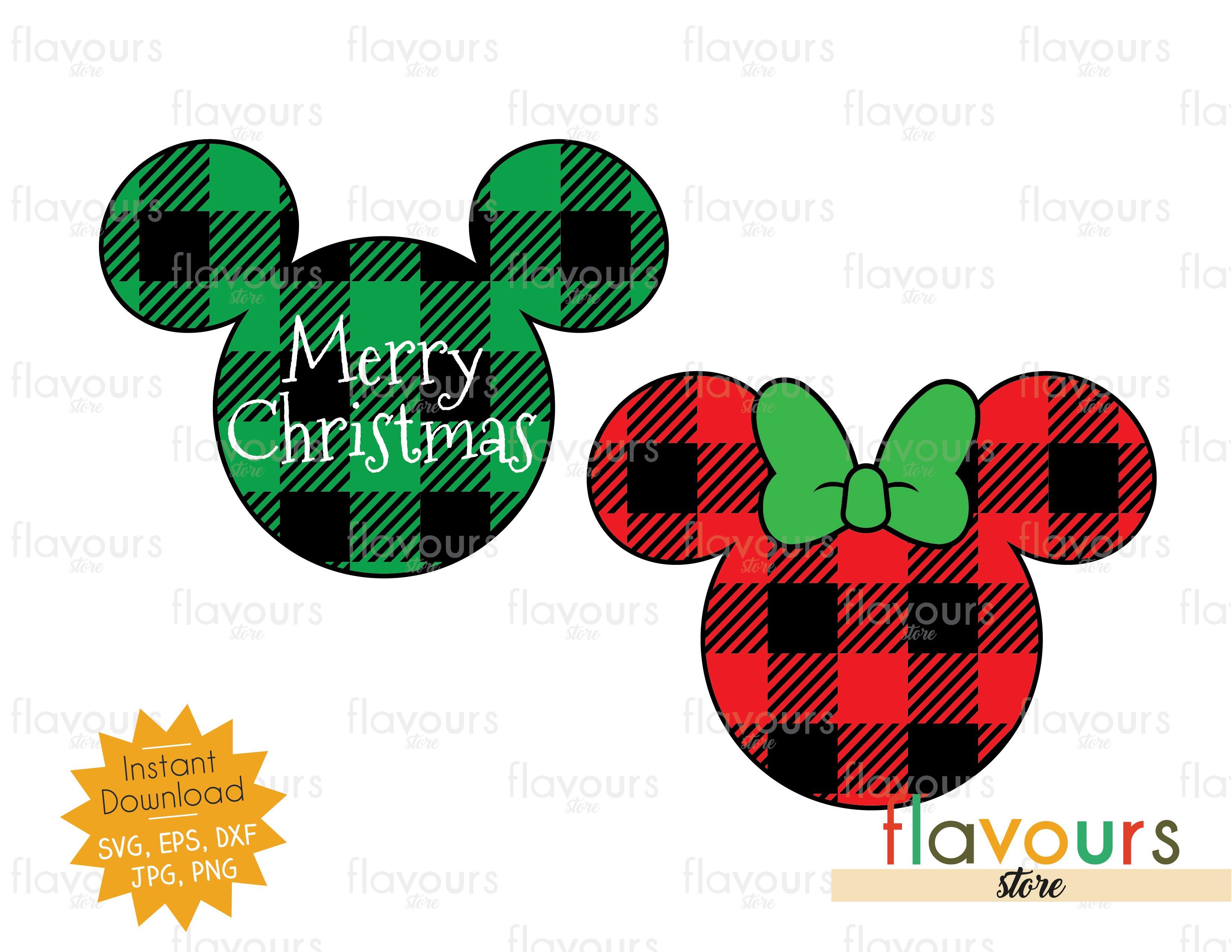 Checkered Mickey And Minnie Mouse SVG, Valentines Checkered SVG