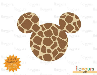 Mickey Giraffe Pattern - SVG Cut Files - FlavoursStore