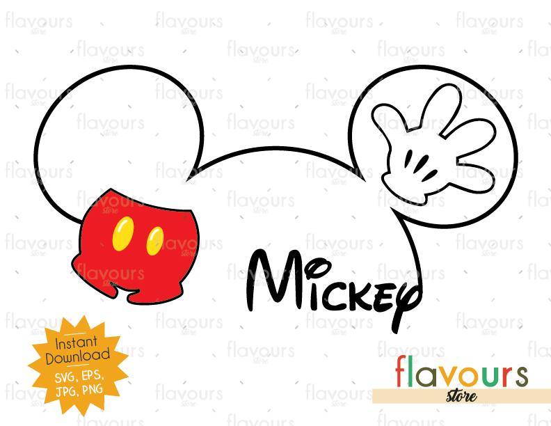 Mickey Silhouette - Instant Download - SVG Cut File - FlavoursStore