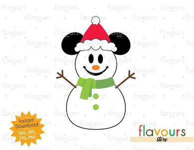 Mickey Snowman - SVG Cut File - FlavoursStore