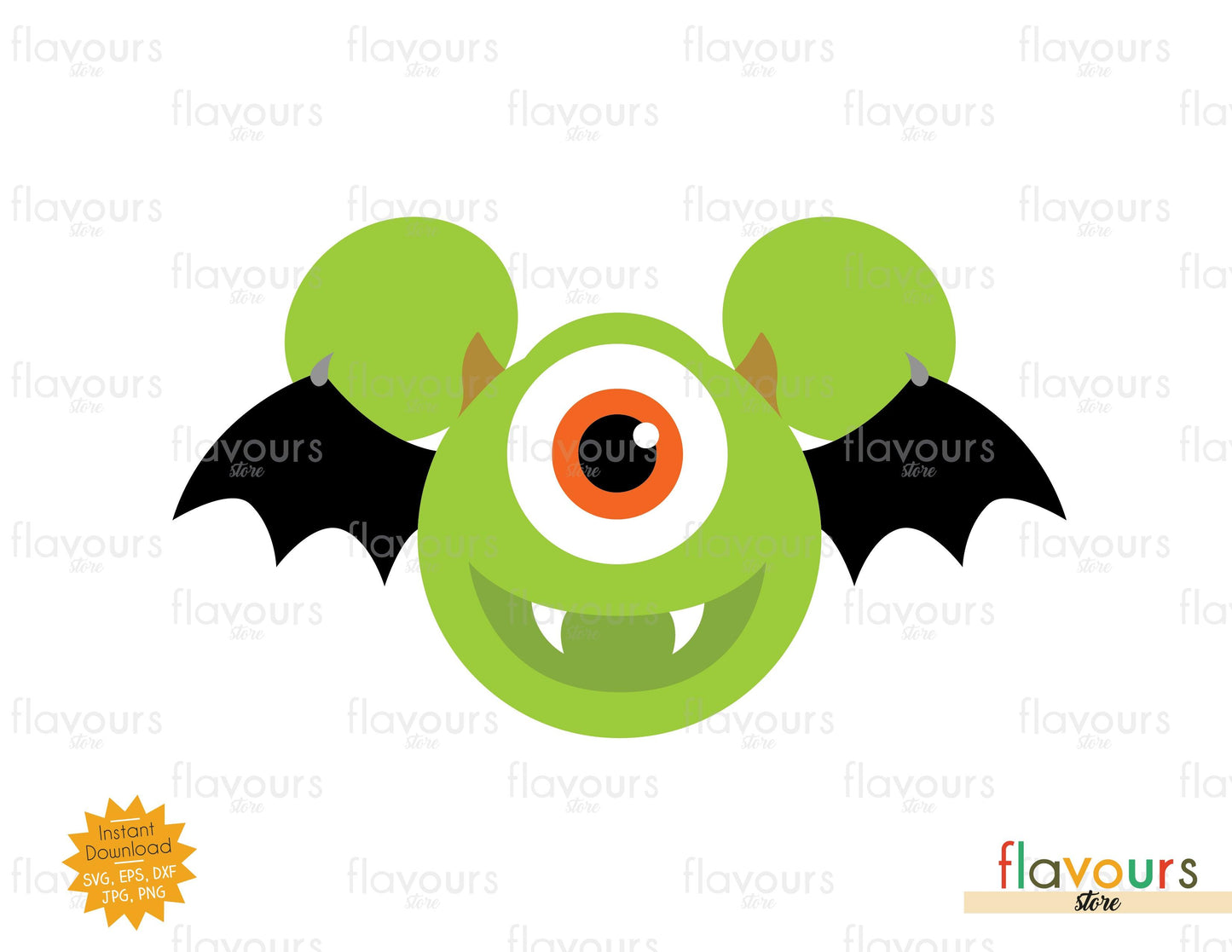 Mike Wazowski Bat Ears - SVG Cut File - FlavoursStore