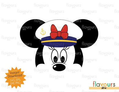 Minnie Captain - Disney SVG - SVG Cut File - FlavoursStore