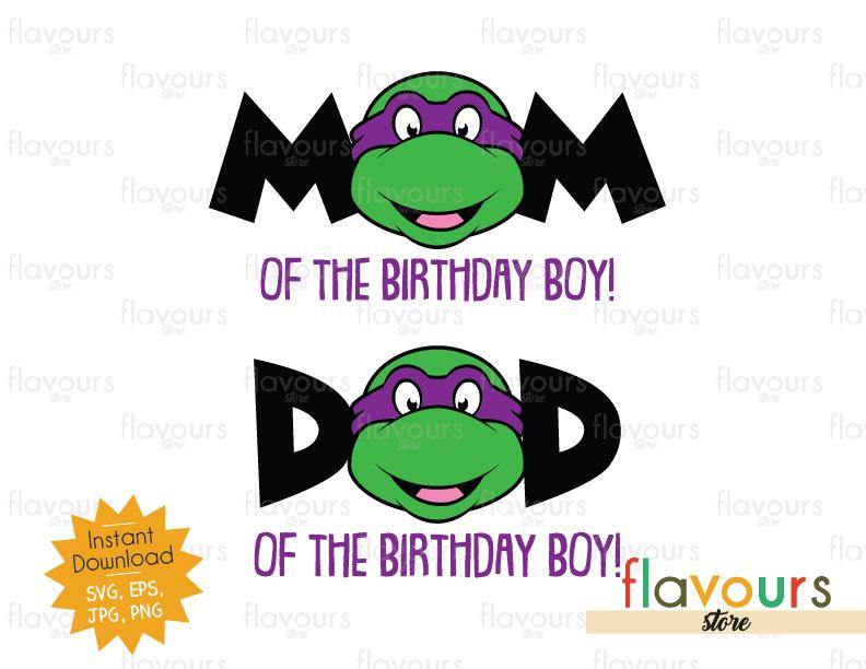 Birthday Boy Ninja Turtle PNG, JPG. Instant download files for Design,  Photography, Printing, or more