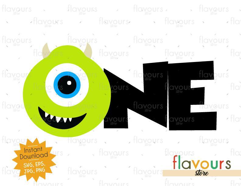 monsters inc number 1 One - Mike Monsters Inc - Instant Download