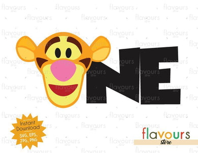 One - Tigger - Winnie The Pooh - Cuttable Design Files - FlavoursStore