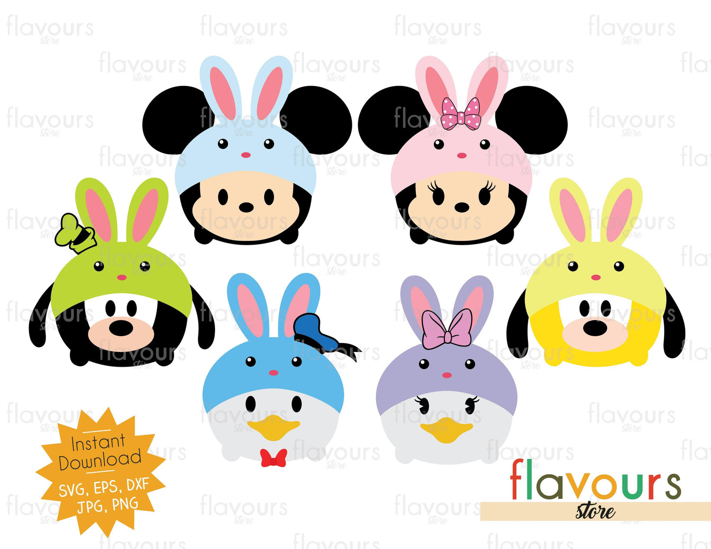 Tsum Tsum Easter - Disney Club - Instant Download - SVG Cut File - FlavoursStore