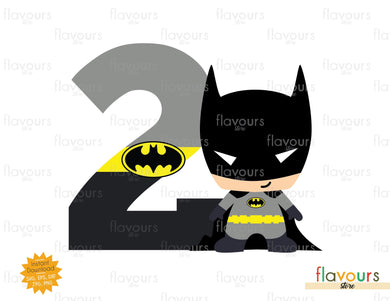 Two - Batman - SVG Cut File - FlavoursStore