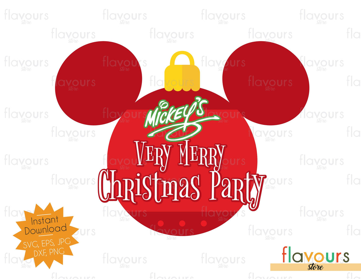 Very Merry Christmas Party SVG Cut File FlavoursStore