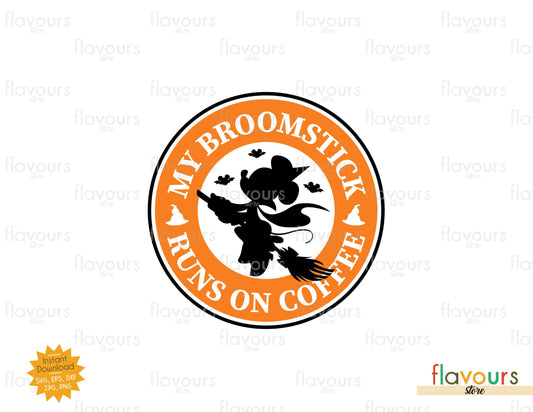 Minnie Witch Halloween Coffee Ring - SVG Cut File - FlavoursStore