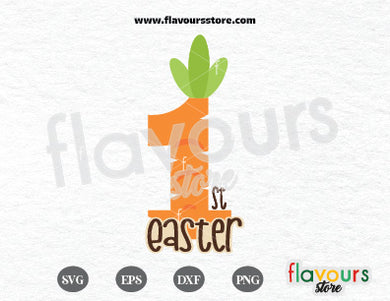 1st Easter Carrot - SVG Cut File
