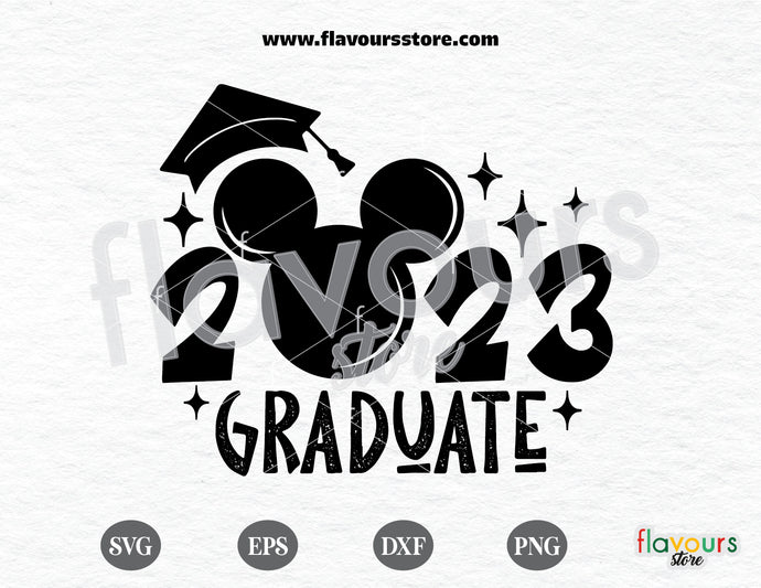 2023 Graduate, Mickey Ears SVG Cut File