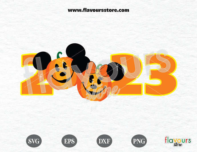2023 Mickey Pumpkin SVG