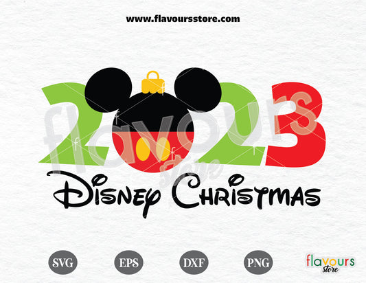 Mickey Christmas Ornament SVG