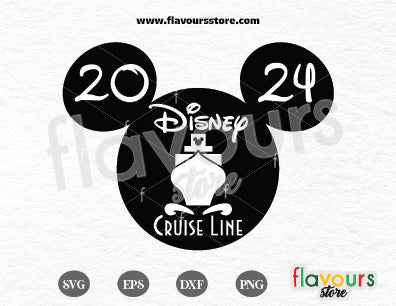 2024 Disney Cruise Line, Disney Vacations SVG Cut Files