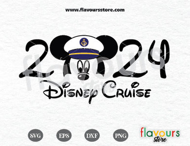 2024 Disney Cruise Mickey Captain SVG Cut Files