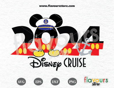 2024 Disney Cruise Mickey SVG Cut File