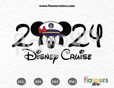 2024 Disney Cruise Minnie Captain SVG Cut Files