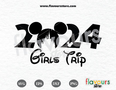 2024 Disney Girls Trip SVG, Mickey Ears SVG Cut Files