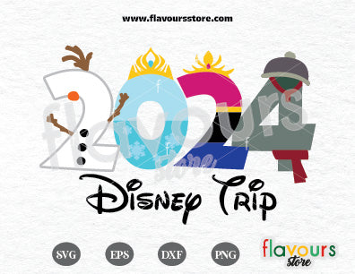 2024 Frozen Disney Trip SVG Cut File