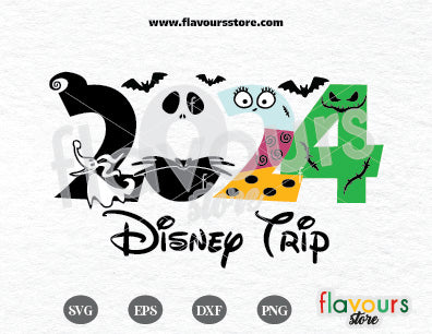 2024 Jack and Sally SVG, Disney Trip, Jack Skellington SVG Cut File