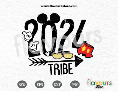 2024 Disney Tribe Mickey Ears SVG Cut File