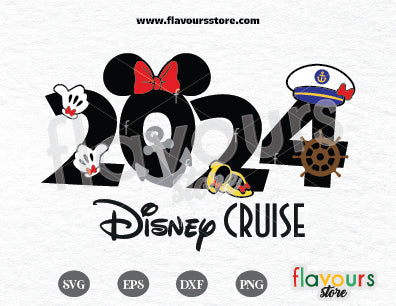 2024 Minnie Captain Disney Cruise SVG Cut Files
